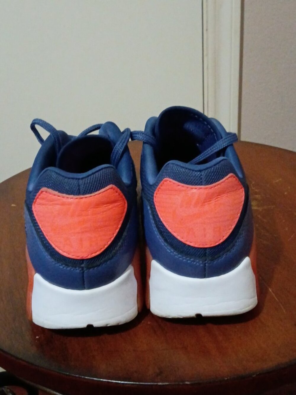 Nike Air Max 90 Ultra Essential Shoes Women Size 6 724981-400 Blue Orange - Picture 9 of 13